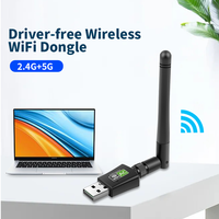 Adaptateur USB externe Wi-Fi sans fil 600m avec logo personnalisé, pilote gratuit, prix d'usine, en stock