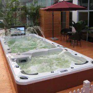 Sunrans Groothandel Dual Zone Hot Tub Zwembad Balboa Spa Control System Hottub Buiten Eindeloze Zwembad Zwemspa