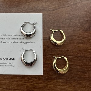 S925 Sterling Silver Korean Niche U-shaped Crescent Ear <b>Cuff</b> Korean Influencer Minimalist Fashion Jewelry Wholesale - Product Image 1