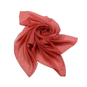 Wholesale Plain Good Finishing Bawal Cotton Voile 110 110*110cm Square Scarf For Malaysia Women