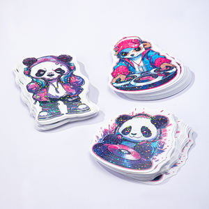 Autocollant en <span class=keywords><strong>film</strong></span> holographique à points, imperméable, durable, en vinyle, design créatif, logo de marque personnalisé, auto-adhésif, haute qualité, découpé à la forme - Product Image 5