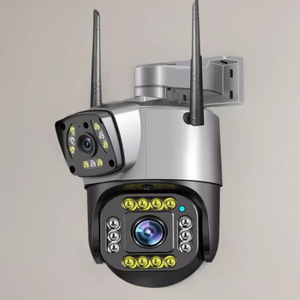 Hot-Bán Báo Động Thông Minh Phát Hiện Chuyển Động 360 Độ 4G Máy Ảnh Vandal-Proof Kép Lends Dome Phong Cách - Product Image 6