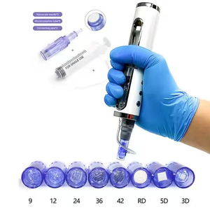 <span class=keywords><strong>Seringue</strong></span> Cylindrique Portable ABS pour Soins Esthétiques, Machine de Beauté Nano à 42 Aiguilles, Stylo Derma à l'Acide Hyaluronique pour l'Élimination des Rides du Visage - Product Image 6