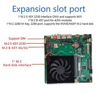 Placa Base Mini ITX de 17x17cm con Ventilador, Tiger Lake I5 1145G7, Ranuras de RAM DDR4, 4 Puertos USB3, 1 Puerto LAN