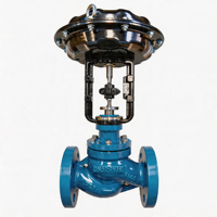 Vanne à soupape pneumatique avec positionneur 4-20 mA et actionneur en acier inoxydable pour le contrôle proportionnel du débit et de la pression du pétrole et du gaz