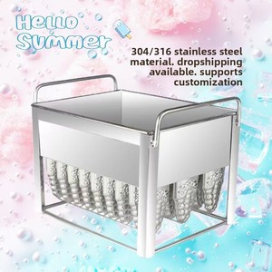 Nuevo Molde para Helados de Acero Inoxidable 304 de Grado Alimenticio para Uso Doméstico, Diseño en Forma de Uva, para Hacer Helados, Barras de Helado y Postres Congelados - Product Image 2