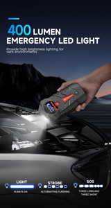 Herramientas de emergencia para coche, 6000mAh, 1000a, potenciador de batería de corriente máxima, arrancador de coche para teléfonos móviles con compresor de aire - Product Image 6