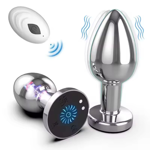 Best Seller Remote Controlled <b>Vibrating</b> Anal Plug Prostate Stimulation Large Sized Anal Sex Toy Male Female Anal Plug <b>Vibrator</b> - Product Image 1