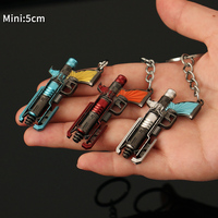 Porte-clés Apex Legends en alliage de zinc 5 cm Figurine de jouet héritage Jouet Pistolet automatique RE-45 Porte-clés