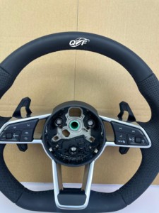 Volant en fibre de carbone à bas <span class=keywords><strong>prix</strong></span> en stock pour <span class=keywords><strong>Audi</strong></span> Q5 Q7 A6 C6 Q8 SQ5 Q3 TTS <span class=keywords><strong>TT</strong></span> MK2 A8 S5 A3 - Product Image 4