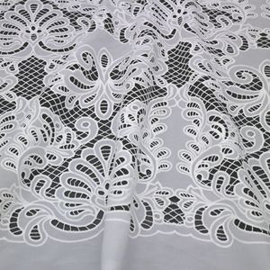Tissu en dentelle guipure en soie de lait soluble dans l'eau, dentelle florale 3D cordonnée lourde pour <span class=keywords><strong>robe</strong></span> de soirée <span class=keywords><strong>haute</strong></span> <span class=keywords><strong>couture</strong></span> - Product Image 5