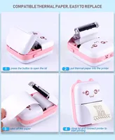 Imprimante d'étiquettes thermique portable sans fil, mini-imprimante de codes-barres pour USB compatible POS/ESC