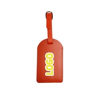 Etiqueta de Equipaje de Cuero Genuino con Correa Ajustable, Etiqueta de Identificación con Nombre y Logotipo Personalizado para Maleta