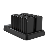 Système de téléavertisseurs de restaurant sans fil 16 boutons, téléavertisseurs vibrants et buzzer de table pour service de table, petit téléavertisseur de restaurant sans fil 16