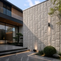 Panneau mural 3D en polyuréthane à motif géométrique, léger et décoratif, pour hôpitaux et maisons