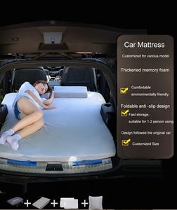 <span class=keywords><strong>Matelas</strong></span> <span class=keywords><strong>en</strong></span> mousse à mémoire de forme portable personnalisable pour <span class=keywords><strong>voiture</strong></span> SUV, <span class=keywords><strong>matelas</strong></span> de couchage de voyage pliable et doux, idéal pour l'équipement de camping autonome - Product Image 1