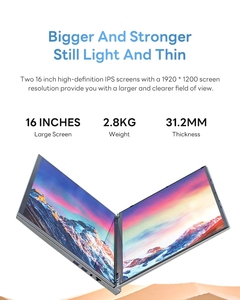 Portátil Plegable de Doble Pantalla Táctil Delgada con Intel I7 de 12.ª Generación Original, Nuevo, para Juegos, Negocios y <span class=keywords><strong>Estudiantes</strong></span> - Product Image 2