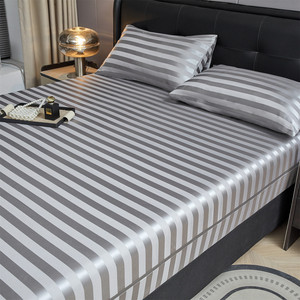 Protège-<span class=keywords><strong>matelas</strong></span> intégral 6 faces en satin avec fermeture éclair, <span class=keywords><strong>drap</strong></span>-housse à poches profondes, bande élastique, <span class=keywords><strong>drap</strong></span> <span class=keywords><strong>de</strong></span> lit doux et soyeux toutes saisons - Product Image 3