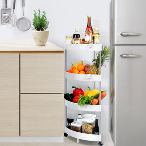 Estante de Almacenamiento Multiusos Simple con Ruedas, Estante de Almacenamiento Triangular para Esquina, Estante de Exhibición Móvil - Product Image 3