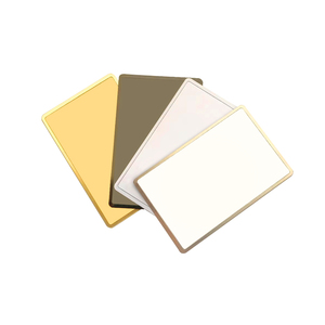 Carta <span class=keywords><strong>NFC</strong></span> in Metallo Personalizzata con Codice QR Unico Stampato, Etichetta <span class=keywords><strong>NFC</strong></span> in Metallo 13.56Mhz, <span class=keywords><strong>Tag</strong></span> RFID Inciso, Carta Metallica Dorata con Chip <span class=keywords><strong>NFC</strong></span> 215 - Product Image 1