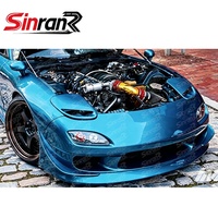 Kit de Carrocería Completo Estilo VTX Tipo 1 para RX7 FD FD3S 1992-2002, Parachoques Delantero y Trasero, Faldones Laterales, Piezas de Tuning Exteriores de Fibra de Vidrio FRP