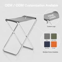 Chaise de camping portable pliable ultra-légère en aluminium, cadre en aluminium, 0,69 kg, capacité de charge de 110 kg, tissu poly 600x600D PVC, pour voyages en plein air, plage, pique-nique, parc
