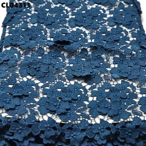 Tissu en dentelle soluble dans l'eau, nouvelle dentelle à gros cordon avec applique, tissu Aso Ebi, élégant et confortable pour robe de mariée pour femmes - Product Image 4