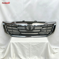 Vente en gros de couvre-pare-chocs avant chromé avec grille centrale supérieure pour Toyota Hilux 2012-2016, grilles de voiture