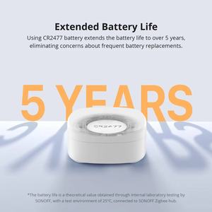 Sonoff SNZB-05P ZigBee เซ็นเซอร์ตรวจจับการรั่วไหลของน้ำรั่วแบบอัจฉริยะทันสมัยการเตือนแบบเรียลไทม์การตรวจจับการรั่วไหลของหยดสามารถใช้ได้กับ Google Assistant - Product Image 5
