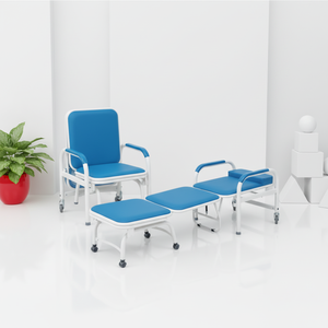 Chaise d'<span class=keywords><strong>accompagnement</strong></span> pliable Hochey Medical avec rangement sous le lit, mobilier hospitalier - Product Image 5