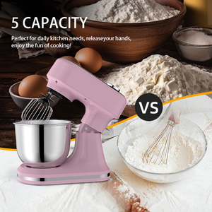 Batidora de Pedestal Cheftronic Profession de 5L, 1500W, 12 Velocidades, Máquina para Pasteles, Amasadora Planetaria, Electrodoméstico Pequeño para Cocina - Product Image 2