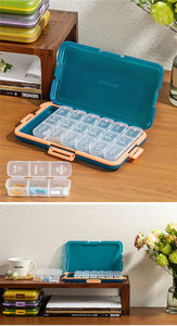 Hộp Đựng Thuốc 21 ngăn cầm tay dung tích lớn 7x3 hộp đựng thuốc bằng vải không thấm nước có thể gập lại với thiết kế thân thiện với du lịch - Product Image 4