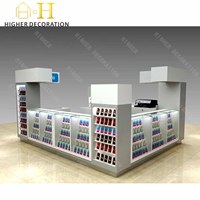 Kiosque de réparation de téléphones portables personnalisé en verre trempé pour centre commercial, vitrine de magasin de téléphonie mobile sur mesure