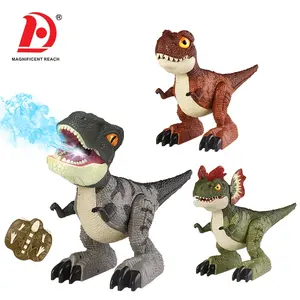 HUADA 2023 Dinosaur Robot Toy Suppliers Baby Lighting Spray Remote Control RC Singing Dancing Dinosaur Toys For Kids