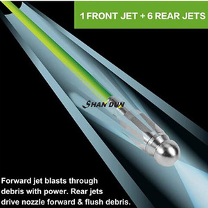 <span class=keywords><strong>Buse</strong></span> de pulvérisation pour <span class=keywords><strong>lave</strong></span>-linge, 1 avant 6 Jets arrière avec 1/4 buses à connexion rapide, pour décongestionner les brouillards, 5000 PSI - Product Image 5