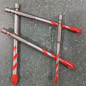Broca extendida para azulejos de 150 mm con vástago hexagonal para vidrio, ladrillo, losa, materiales sintéticos, grafito, acabado brillante - Product Image 3
