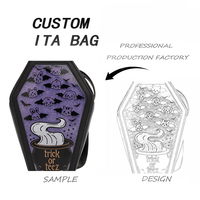 Sac bandoulière tendance personnalisé en forme de livre, style anime Ita, en cuir PU Kawaii avec fenêtre transparente pour affichage de badges