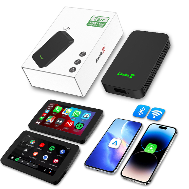 OEM Factory 2air Usb Dongle Android Auto Adapter Car Play Car Accessories Stereo Car Black Box Module Ai Smart Box Usb Carplay