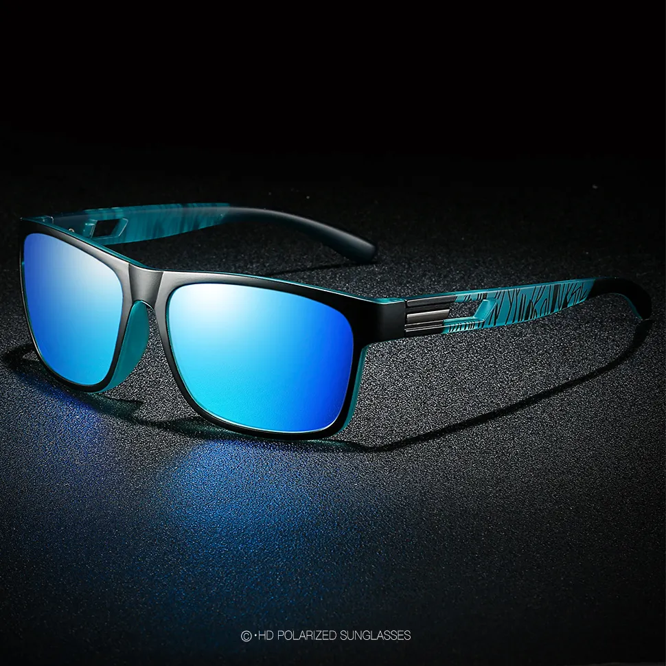 2022 nouveau Style TAC Designer cadres carrés en plastique UV400 lunettes de soleil polarisées Logo personnalisé sport cyclisme femmes hommes lunettes de soleil