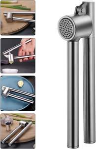 Presse-ail en acier inoxydable 304, presse-ail en alliage Zizi, hachoir multifonction, trancheuse, passe au lave-vaisselle, outil durable - Product Image 6