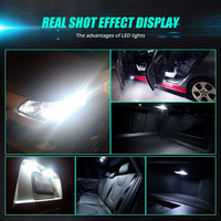 Ampoule LED COB en silicone T10 W5W 194 168 pour voiture, sans erreur Canbus, éclairage intérieur, lecture, éclairage latéral, éclairage de plaque d'immatriculation