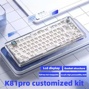 Clavier mécanique LEOBOG K81 Pro 75% KIT 3 modes sans fil RGB pour jeux, interrupteurs interchangeables de type <span class=keywords><strong>MX</strong></span> pour Win/Mac - Product Image 2