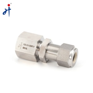 Nữ vách ngăn phù hợp 316 <span class=keywords><strong>SS</strong></span> nén phù hợp đôi ferrule NPT vách ngăn Nữ kết nối - Product Image 5