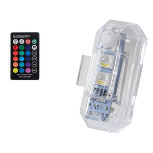 Feux d'avertissement clignotants colorés pour voitures et motos <span class=keywords><strong>6V</strong></span> USB LED Drone lumière stroboscopique modèle de queue de vélo Anti-Collision - Product Image 1