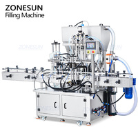 Machine de remplissage automatique multi-têtes servo ZONESUN ZS-SVGT4D pour liquides et pâtes dans les flacons cosmétiques