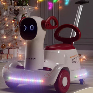 Motocicleta de juguete eléctrica Luck Baby para niños de 2 a 4 años con luces y música, unisex, de plástico. - Product Image 1