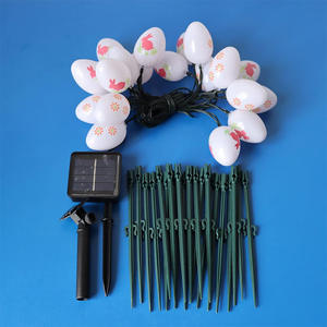 Lampe solaire LED DC IP65 étanche pour extérieur, en forme d'œuf de Pâques, avec télécommande, pour la décoration de jardin - Product Image 6