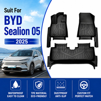 Accessoires intérieurs de voiture, tapis de sol de voiture en TPE 5D imperméables de luxe pour toutes les saisons, sur mesure pour BYD Sealion 05 EV 2025