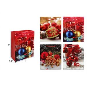 Paquete de 144 Bolsas de Regalo Navideñas de 7"X9"X4" para Regalos Festivos, Modelo 83094 - Product Image 1