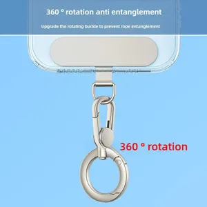 Zinc Alloy Phone Lanyard with 360 Rotation Anti-Tangling Rope <b>Hook</b> <b>Clip</b> & Buckle-Mobile Phone Accessories - Product Image 3
